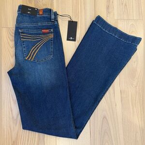 7 For All Mankind Dojo Original Jeans Women's Flare Leg Trousers NWT Size 28